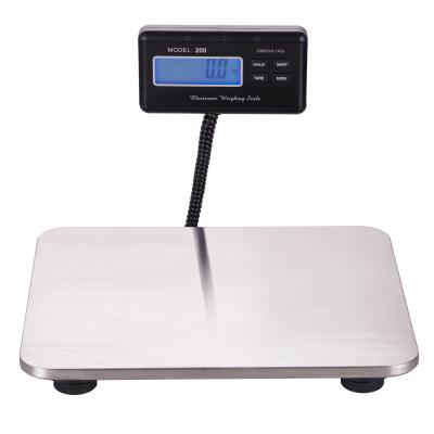 China PP Base Stainless Steel Heavy Duty Electronic Platform Portable Digital Mailing Postal Scale 110lb 50kg 100kg 150kg 200kg for sale