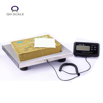 China Weighing for post pacel stainless steel digital bench scale 150kg 200kg and courier cargo scale with large LCD screen indicator for sale