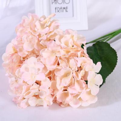 China Realistic Flower Design Party Supply Quality Size Artificial Hydrangea Flower For Party Decor for sale