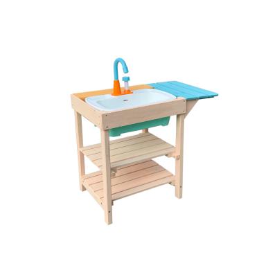 China Sustainable Wooden Mud Kitchen for sale