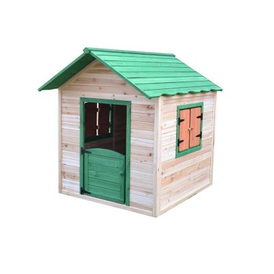 China Wholesale easily assembled wooden cubby house, kid playhouse for sale