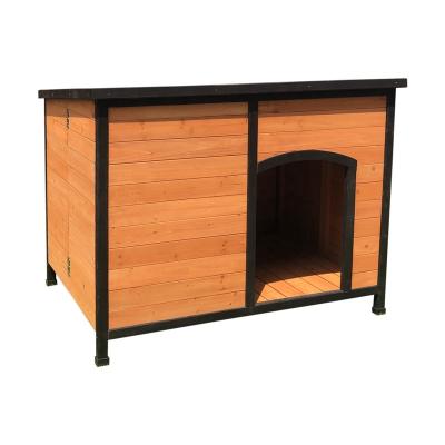 China Customized Color China Fir Dog Kennel Outdoor Windproof Folding Wooden Kennel Outdoor On Sale for sale