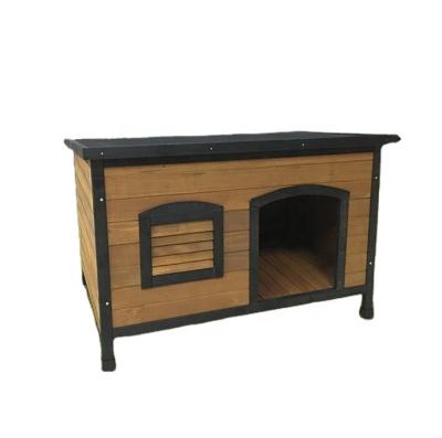 China Wooden Dog Kennel Cat Shelter Dog Kennel High Quality Viable Outdoor Wooden Large Fir For Sale for sale