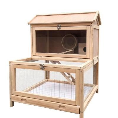 China Breathable Hamster Cage Wooden Hamster Guinea Pig Cage For Sale The Small Stable for sale