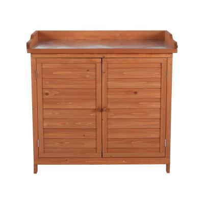 China Easily Assembled Outdoor Movable Wood Cabinet for sale