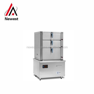 China Electric Snacks Factory Stainless Steel Restaurant Kitchen Equipment Utensils and Gas Rice Steaming Cart Machine Steamer Cabinet for sale