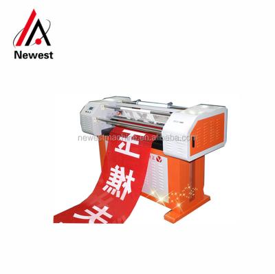 China Indoor Outdoor Advertising 3 Print Head Speed ​​Is 120m2/h Cheap 4 Color Digital Printing Machine Inkjet Fabric Banner Printer for sale