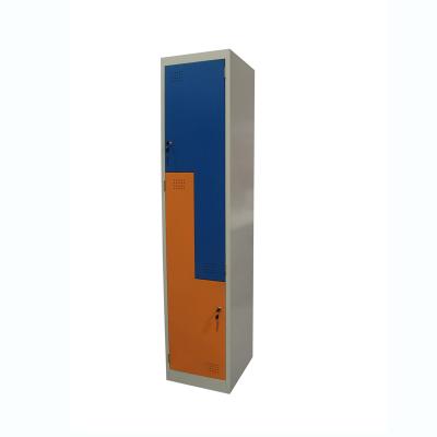 China OEM Office Metal School Gym Office Locker Promotional Furniture 2 Door Steel Locker For Cloth for sale