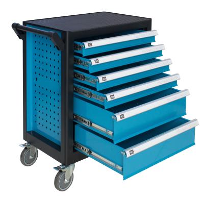 China 2019 New Design Office Heavy Duty Metal Tool Cabinet 6 Drawer Cabinet With Tool Kit for sale