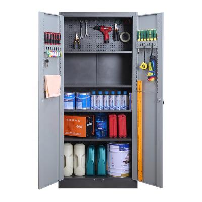 China Storage Cabinet Durable Pegboard Multi-Use Toolbox Set Cabinet Rolling Custom Tool Cabinet for sale