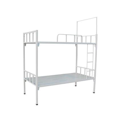 China (Other) Double-Layer Adjustable Bunk Iron Frame Bed Staff Dormitory Apartment Bed Steel Manufacturer for sale