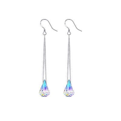 China La BOHÊME 925 Sterling Silver Drop Dangle Earrings with Color Change Crystal From Austrian Precious Crystals Gifts for Women for sale