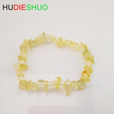 China Wholesale Natural Crystal BOHEMIA Jewelry Bracelet Light Yellow Women for sale