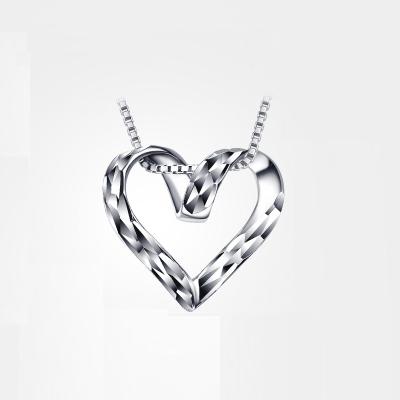 China CLASSIC Heart Shape pt950 Platinum Necklace Women Pendant Fashion Lightweight Luxury Jewelry for sale