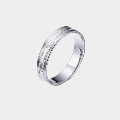 China Romantic ring pt950 platinum men and women couples rings living platinum adjustable ring for sale