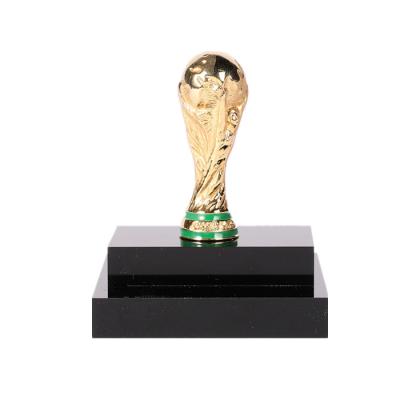 China Custom Europe Metal Award Football Trophy With Custom Logo Letter For Football for sale