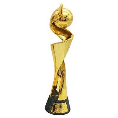 China Europe 2022 cheap french women's soccer trophy resin trophy football trophy components club bar fans hardware items for sale