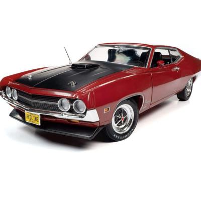 China 1970 Diecast Diecast Toy American Muscle Car Red Ford Torino Cobra (Class of 1970), 1:18 Scale Car Model Kit Collectible Diecast Cars for sale