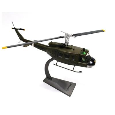 China Diecast Toy 1:48 Alloy Simulation Military US UH-1 Helicopter Model Die Cast Model Airplane for sale