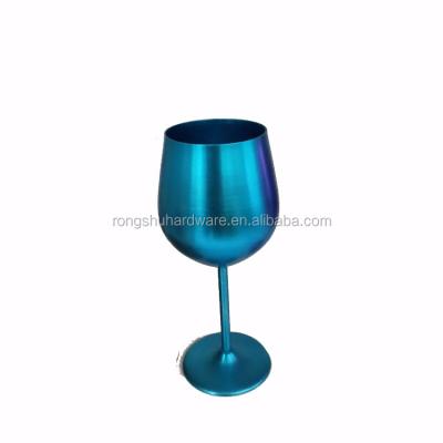 China Sustainable High Quality Colorful Colorful Wine Cup Modern Aluminum Metal Tumbler for sale