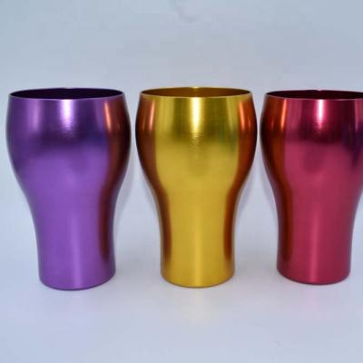 China Sustainable Vintage Aluminum Cups Tumblers Popular Colored Aluminum Tumbers for sale