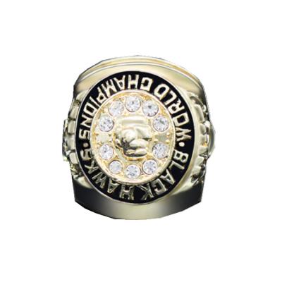 China Europe Die Cast 1961 Stanley Cup Championship Ring Chicago Blackhawks NHL Fan Alloy Metal Ring Factory Wholesale for sale