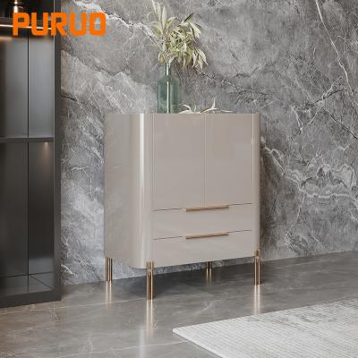 China HOT SALE PURUO modern luxury living room style single console center tables side table for home for sale