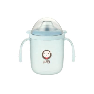 China BPA Free Factory Direct Sale 250ml PP+LDPE Material Safety Mint Green Baby Sippy Cup for sale