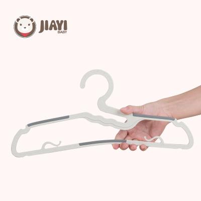 China Wholesale Minimalist Pink Blue Green Adult Hanger Cute Plastic Adult Dual-use Wet and Dry Clothes Hangers for sale