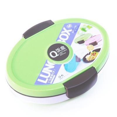 China Factory Supplier Stocked Food Grade Safe Plastic Food Container Leakproof Plastic Bento Lunch Box for sale