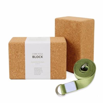 China High Density Non-Toxic Natural Cork Yoga Block for sale