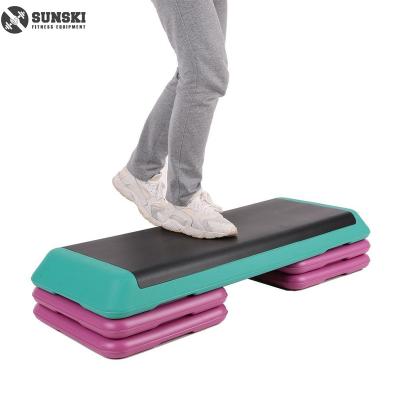 China PE Sunski Fitness 110x42x20cm Exercise Bench Aerobic Step Board for body workout at home or gyms. for sale