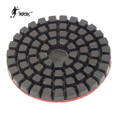 China BKH Factory Wholesale Black Different Sizes Diamond Stone Polishing Wet Polishing Pad for Stone Concrete Tile for sale