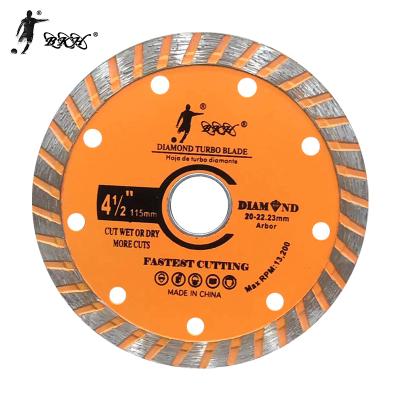 China Manufacturer Wholesale BKH Granite 4.5 Inch 115 Mm Cold Press Diamond Turbo Rim Saw Blade For Marble Stone Ceramic Tile for sale