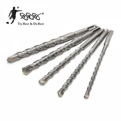 China BKH Factory Direct Wholesale Square Marble Round Handle Double Slot Carbide Hammer Drill Bit For Marble Concrete Stone for sale