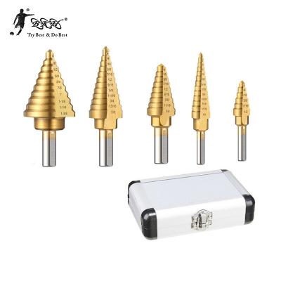 China Wholesale Metal Drilling BKH HSS Step Drill Bits For Stainless Steel For Good Quality 6pcs/set for sale