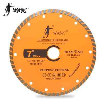 China BKH Granite Factory 7 Inch 180mm Diamond Cutting Turbo Disc Saw Blade For Granite for sale