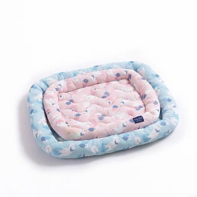 China Breathable And Cool Pet Nest Non-Toxic Summer Rectangular Pet Cushion for sale