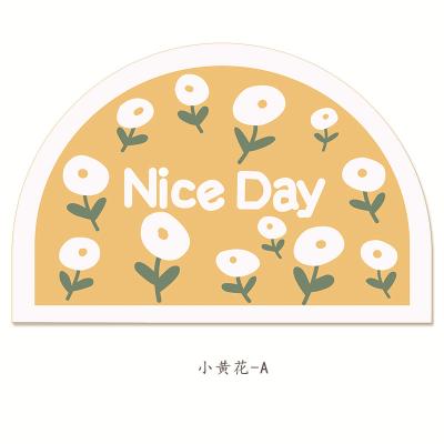 China Antimicrobial Single Absorbent Door Mat Bathroom Floor Mat Bathroom Floor Mats Absorbent Flower Door Mats for sale