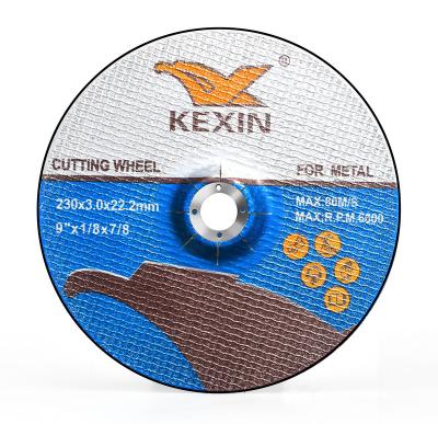 China Abrasive metal cutting wheel a36 aluminum grinding wheel en12413 9*1.8mm steel cutting disc 230mm*3mm for ring cutter for sale