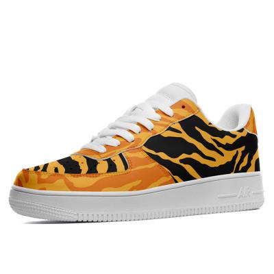 China Fashion Trend Size Large Tiger Skin Sneakers Air Custom Af1 Basketball Sports Shoe for sale