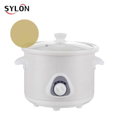 China Cool Touch Handles New Design High Quality Chinese Hot Pot Ceramic Slow Cooker for sale