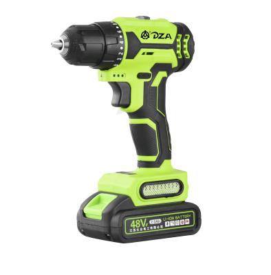 China DZA 48V Lithium Ion Battery Professional Brushless Cordless Drill DZ-004-1 for sale