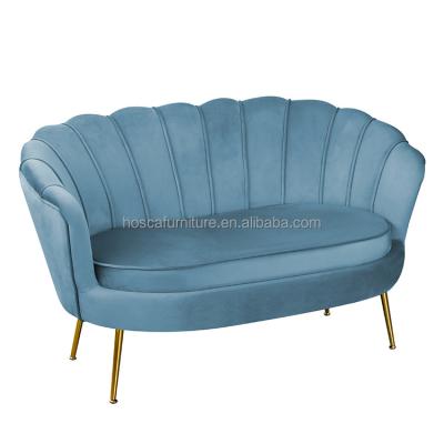 China Nordic Modern Sofa Bed Living Room Sofa With 2 Seats Furniture With Flower New Design Living Room Sofas for sale