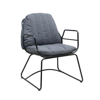 China Modern Reclining Stools Leisure Cafe Chair Metal Iron Frame For Home Living Room for sale