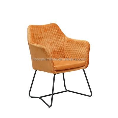 China Stable Modern Luxury Hotel Furniture Velvet Dining Chairs Dining Room Restaurant Chair for sale