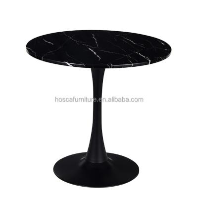 China MDF Round Lid Side Coffee Center Marble Tea Table Stable Modern Luxury Minimalist White Metal Painting OEM Customized Large Room for sale