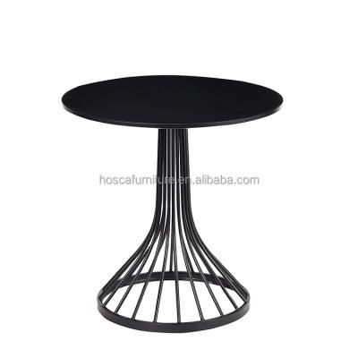 China Floral Design Stable Modern Round MDF Sticker Coffee Table for sale