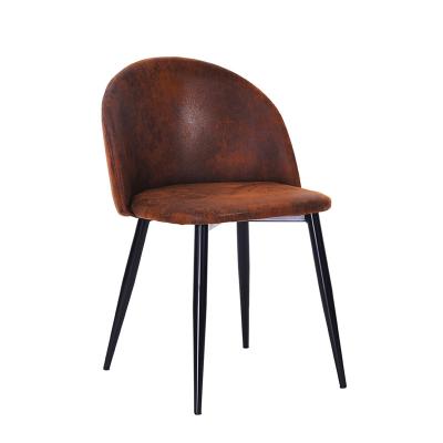 China Comfortable Competitive Price More Color Dining Chairs Living Room Hotel Restaurant Furniture Leather Metal Leg Dining Chair for sale