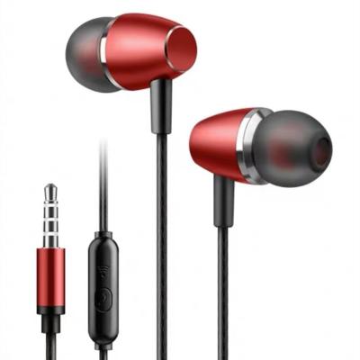 China China Supplier Portable / Lightweight Supplier Excellent Quality Red And Black Color Custom 3.5Mm Mini Smart Wired Earphone for sale